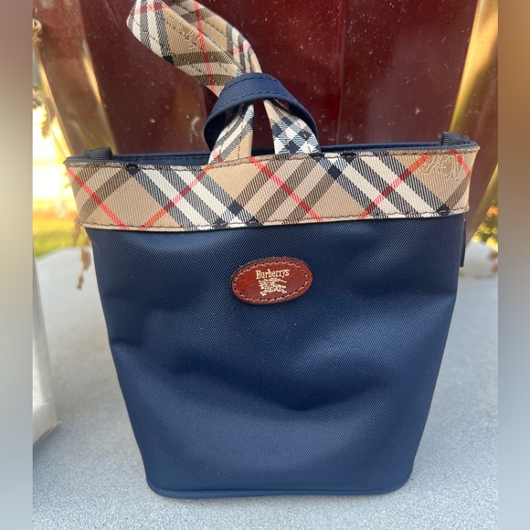 Very rare bundle BURBERRY Nova Check Mini  Bag + scarf twilly +chain New in Box - Picture 6 of 17